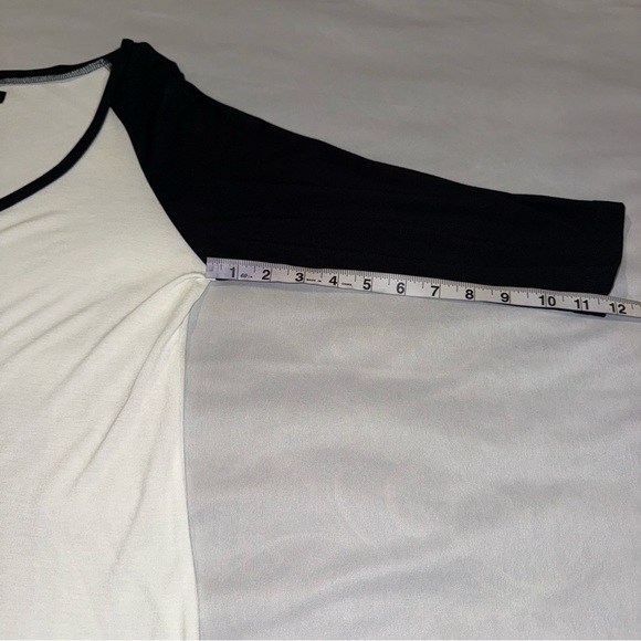 LAUREN MOSHI T Shirt Black White Hippie Girl Colourful Harmony Peace Love Size L - Picture 9 of 11